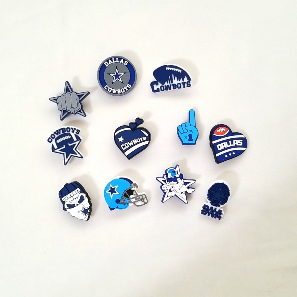 Dallas Cowboys Croc Embellishments Set of 11